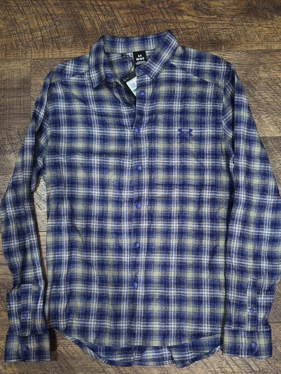 Under Armour Other - Under Armour Men's Plaid Fitted Button-Up Shirt Tradesman Flex Flannel Large